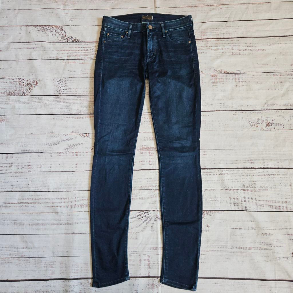 Mother The Looker Body Electric Skinny Jeans Mid Rise Stretchy Womens 26